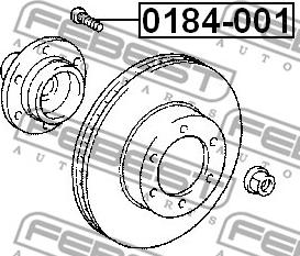 Febest 0184-001 - Rato varžtas onlydrive.pro