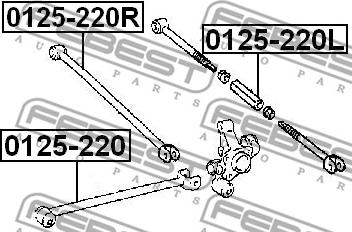 Febest 0125-220L - Track Control Arm onlydrive.pro