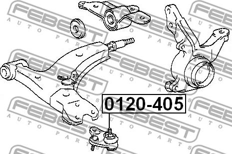 Febest 0120-405 - Ball Joint onlydrive.pro