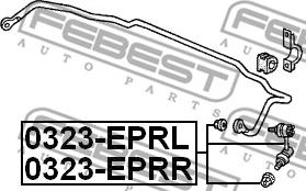 Febest 0323-EPRR - Tanko, kallistuksenvaimennin onlydrive.pro