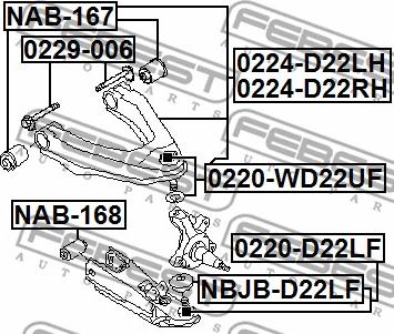 Febest 0229-006 - Camber Correction Screw onlydrive.pro