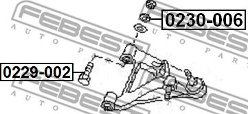 Febest 0230-006 - Caster Shim, axle beam onlydrive.pro