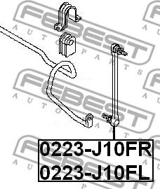 Febest 0223-J10FL - Stabilisaator,Stabilisaator onlydrive.pro