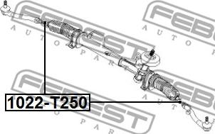 Febest 1022-T250 - Осевой шарнир, рулевая тяга onlydrive.pro