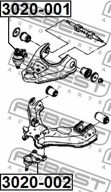 Febest 3020-001 - Ball Joint onlydrive.pro