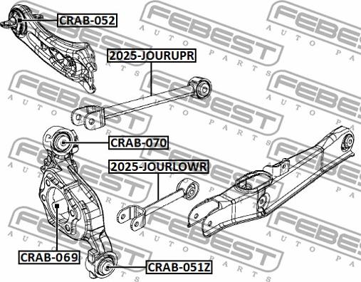 Febest 2025-JOURUPR - Track Control Arm onlydrive.pro