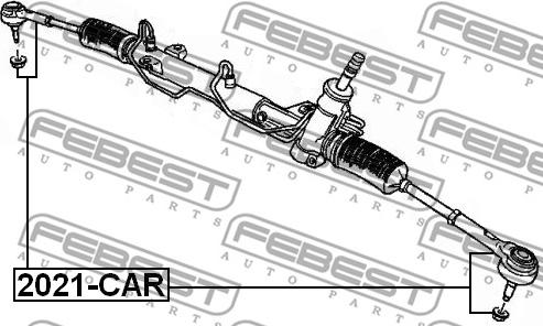 Febest 2021-CAR - Tie Rod End onlydrive.pro