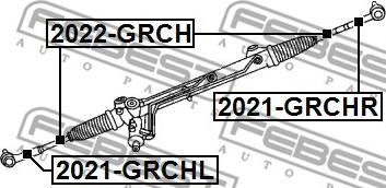 Febest 2021-GRCHL - Tie Rod End onlydrive.pro