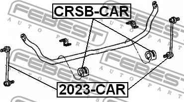 Febest 2023-CAR - Šarnyro stabilizatorius onlydrive.pro