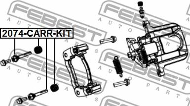 Febest 2074-CARR-KIT - Guide Bolt, brake caliper onlydrive.pro