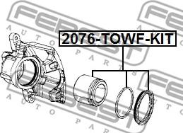 Febest 2076-TOWF-KIT - Repair Kit, brake caliper onlydrive.pro