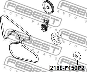 Febest 2188-F150P2 - Pulley, v-ribbed belt onlydrive.pro