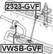 Febest 2323-GVF - Šarnyro stabilizatorius onlydrive.pro