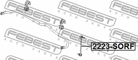 Febest 2223-SORF - Rod / Strut, stabiliser onlydrive.pro