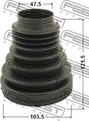 Febest 2715P-XC90F - Bellow, drive shaft onlydrive.pro