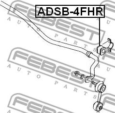 Febest ADSB-4FHR - Bukse, Stabilizators onlydrive.pro