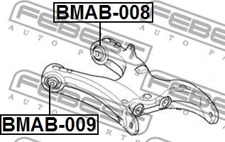 Febest BMAB-009 - Bush of Control / Trailing Arm onlydrive.pro