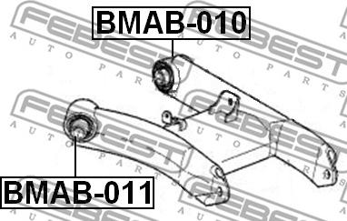 Febest BMAB-010 - Сайлентблок, рычаг подвески колеса onlydrive.pro