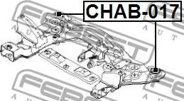 Febest CHAB-017 - Mounting, axle beam onlydrive.pro