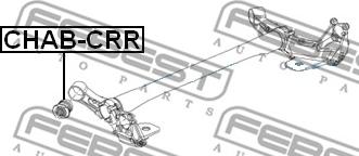 Febest CHAB-CRR - Mounting, axle beam onlydrive.pro