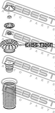 Febest CHSS-T300F - Top Strut Mounting onlydrive.pro