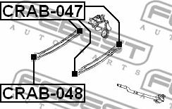 Febest CRAB-047 - Bush of Control / Trailing Arm onlydrive.pro