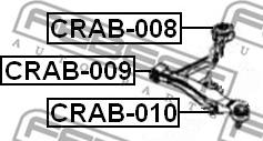 Febest CRAB-008 - Bush of Control / Trailing Arm onlydrive.pro