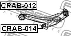 Febest CRAB-014 - Bush of Control / Trailing Arm onlydrive.pro