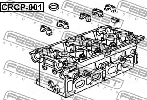 Febest CRCP-001 - Gasket, cylinder head cover onlydrive.pro