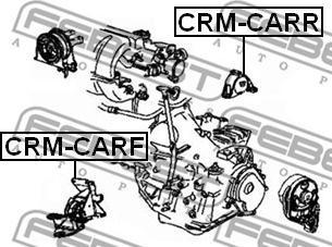 Febest CRM-CARF - Подушка, опора, подвеска двигателя onlydrive.pro