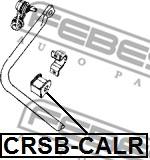 Febest CRSB-CALR - Bearing Bush, stabiliser onlydrive.pro