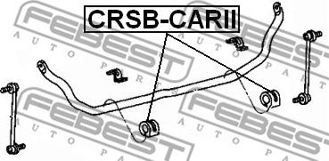 Febest CRSB-CARII - Bearing Bush, stabiliser onlydrive.pro