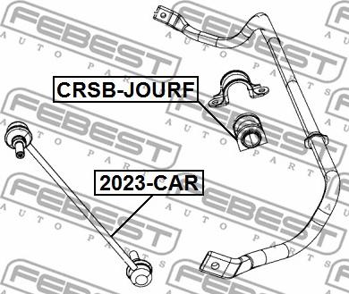 Febest CRSB-JOURF - Bearing Bush, stabiliser onlydrive.pro