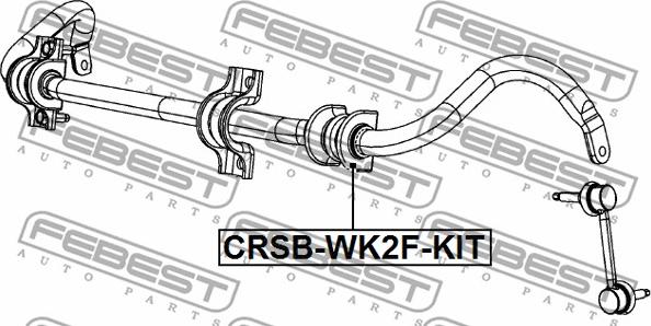 Febest CRSB-WK2F-KIT - Repair Kit, stabilizer suspension onlydrive.pro