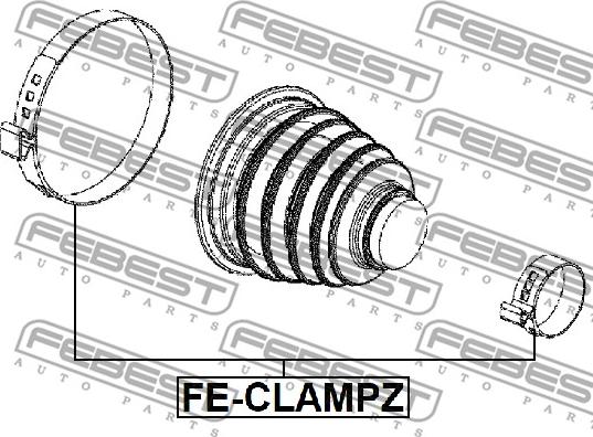 Febest FE-CLAMPZ - Clamping Clip onlydrive.pro