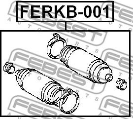 Febest FERKB-001 - Bellow, steering onlydrive.pro