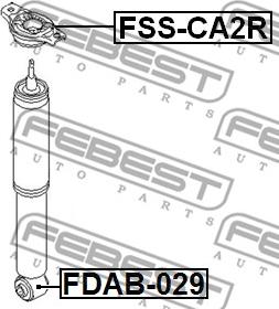 Febest FSS-CA2R - Pakabos statramsčio atraminis guolis onlydrive.pro