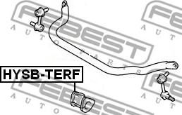 Febest HYSB-TERF - Įvorė, stabilizatorius onlydrive.pro