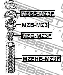 Febest MZSHB-MZ3F - Kaitsemüts / kaitsekumm,amort onlydrive.pro