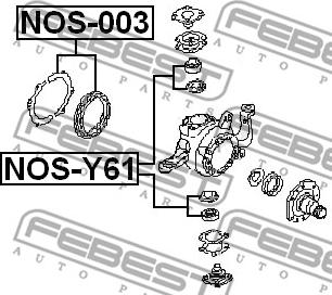 Febest NOS-003 - Repair Kit, steering knuckle onlydrive.pro