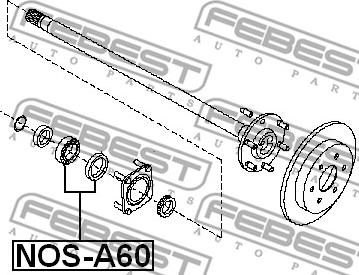 Febest NOS-A60 - Laager,veovõll onlydrive.pro