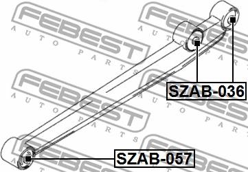 Febest SZAB-036 - Bush of Control / Trailing Arm onlydrive.pro