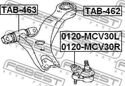 Febest TAB-462 - Puks onlydrive.pro