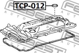 Febest TCP-012 - Seal Ring, spark plug shaft onlydrive.pro