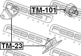 Febest TM-23 - Holder, engine mounting onlydrive.pro