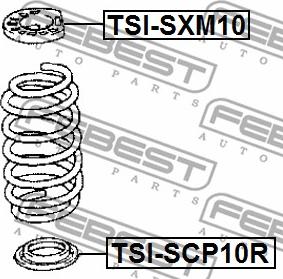 Febest TSI-SCP10R - Spring Cap onlydrive.pro