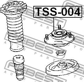 Febest TSS-004 - Top Strut Mounting onlydrive.pro