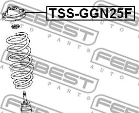 Febest TSS-GGN25F - Top Strut Mounting onlydrive.pro