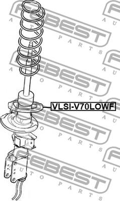 Febest VLSI-V70LOWF - Vedruamordi tugilaager onlydrive.pro