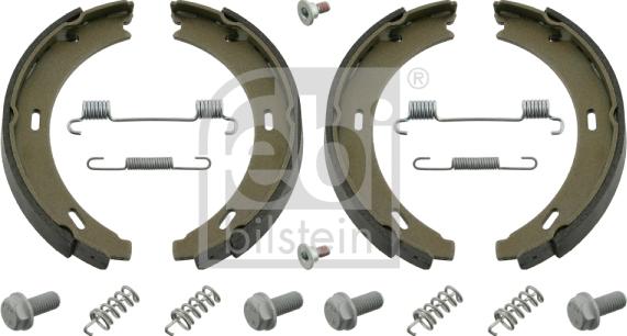 Febi Bilstein 02100 - Brake Shoe Set, parking brake onlydrive.pro